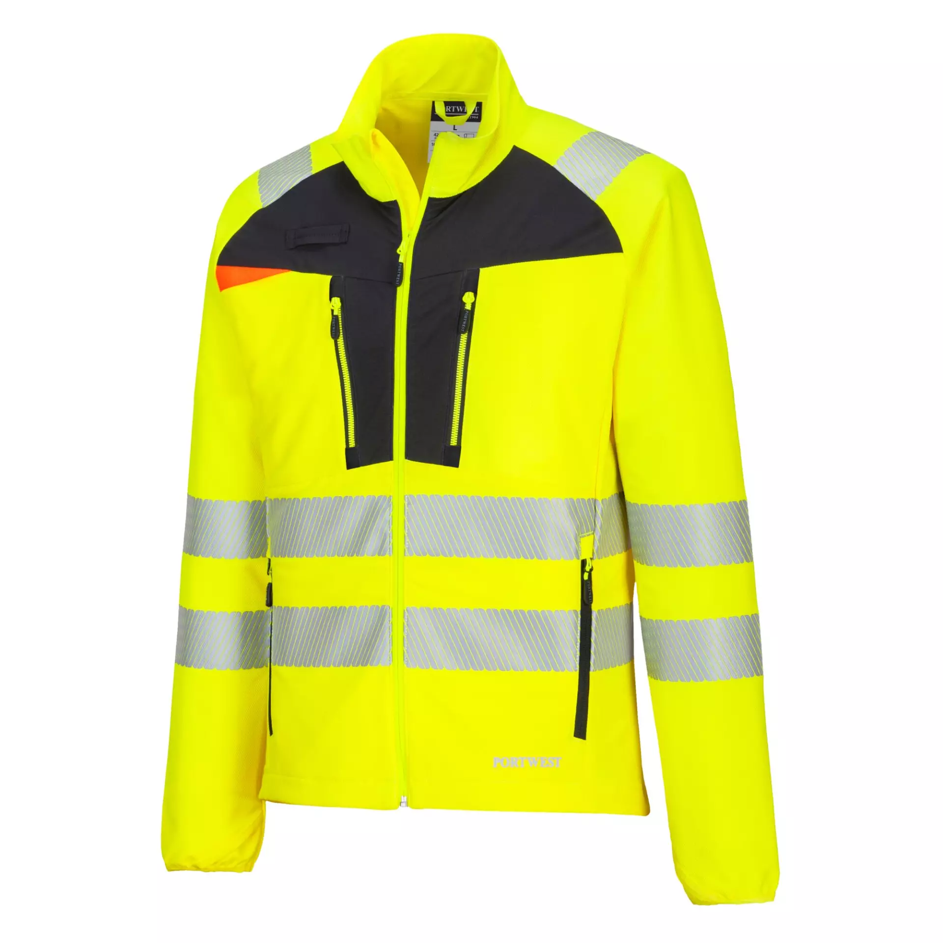 Portwest DX481YBR, DX4 Hi-Vis Lightweight Mid Layer, Yellow/Black, image 4