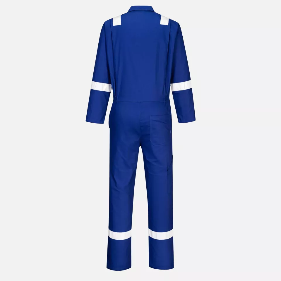 Portwest C814RBR, Iona Cotton Coverall, Royal Blue, image 2, gallery thumbnail