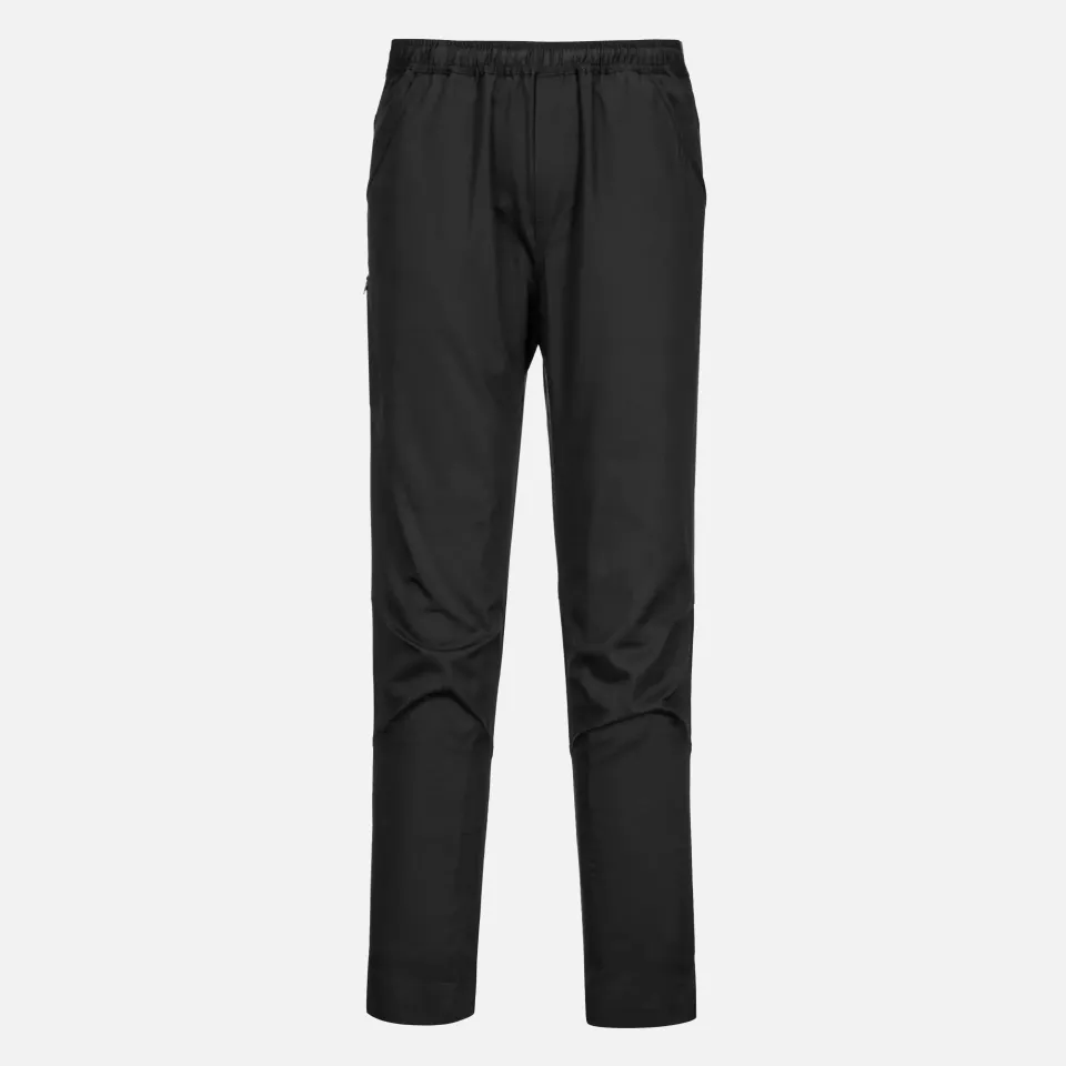 Portwest C072BKR, Chef's MeshAir Pro Surrey Trousers, Black, image 1, gallery thumbnail