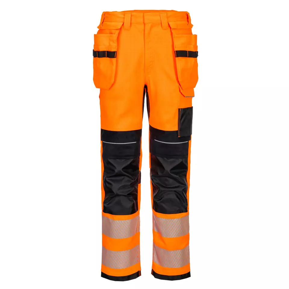 Portwest FR415OBR, PW3 FR Modaflame HVO Holster Trousers, Orange/Black, image 1, gallery thumbnail