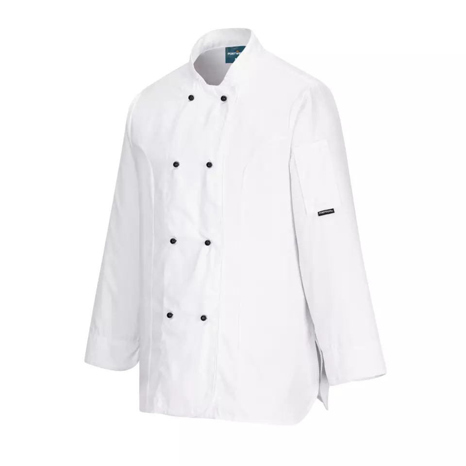 Portwest C837WHR, Chef's Women's MeshAir Rachel Jacket L/S, White, image 3, gallery thumbnail