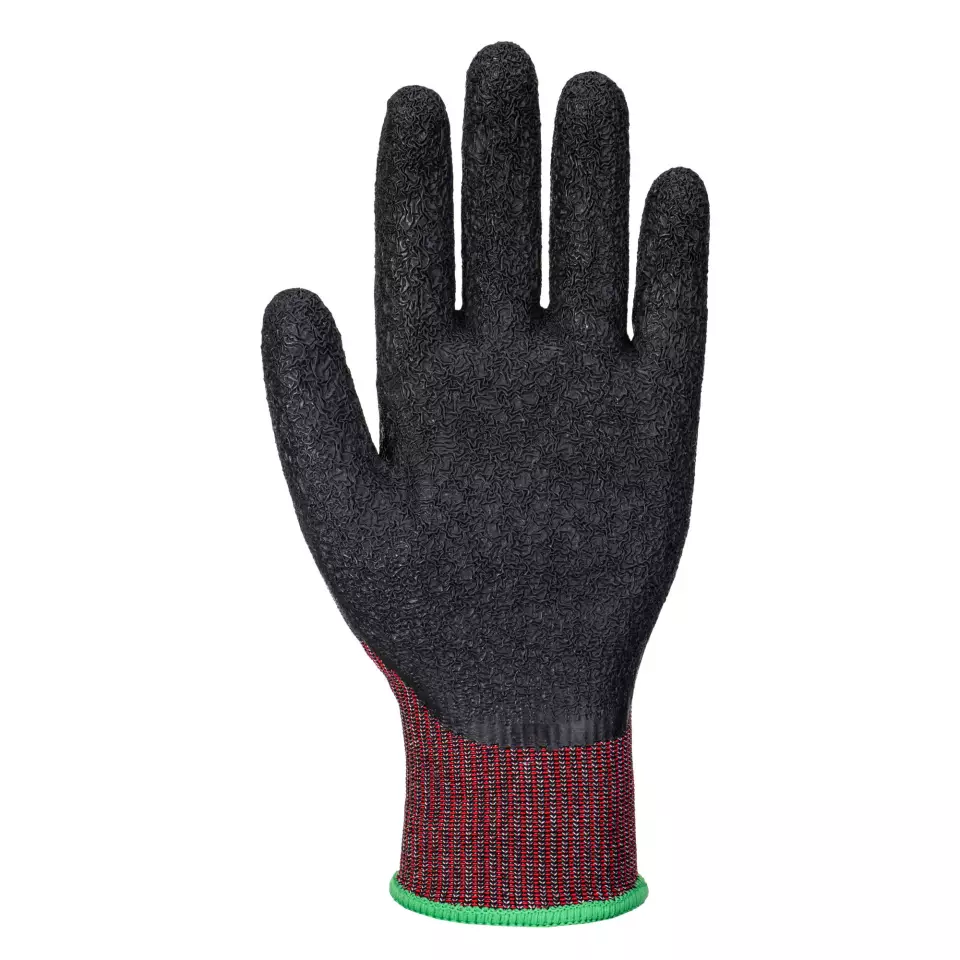 Portwest A671K8R, CS Cut F13 Latex Glove, Black, image 2, gallery thumbnail