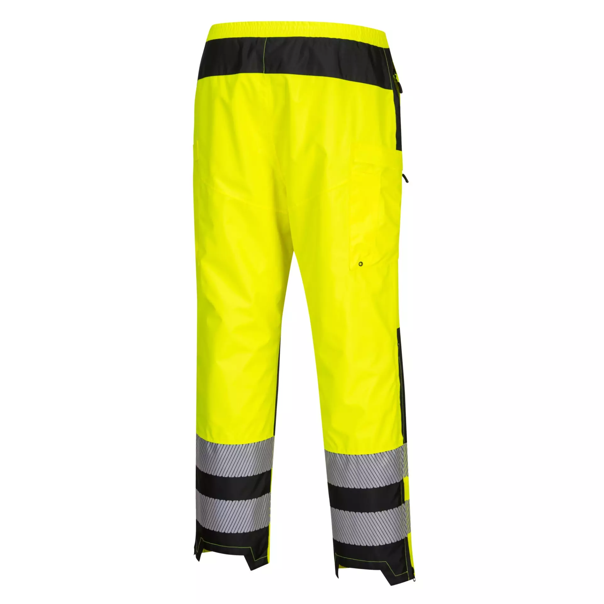 Portwest PW386YBR, PW3 Hi-Vis Women's Rain Trousers, Yellow/Black, image 5