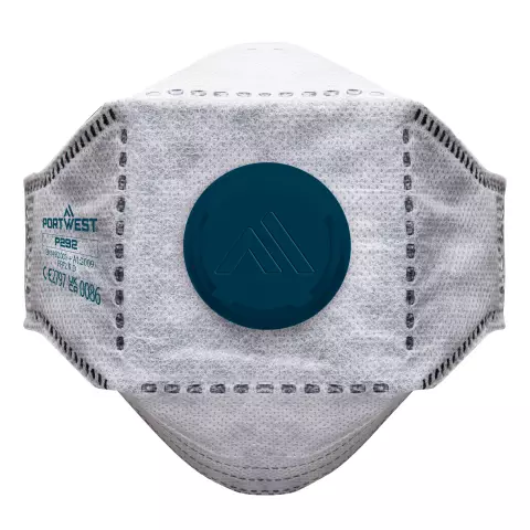 Portwest EAGLE FFP2 kolmask med ventil, vikbar, vit