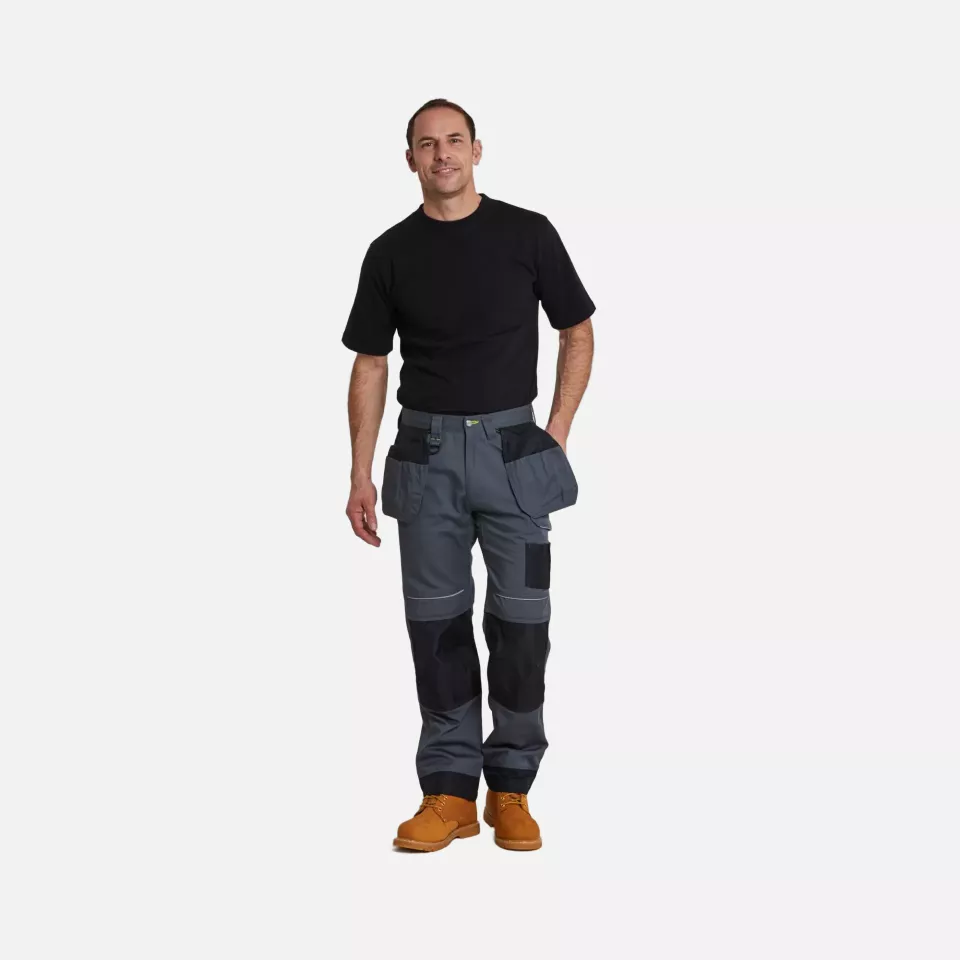 Portwest T602ZBR, PW3 Holster Work Trousers, Zoom Grey/Black, image 8, gallery thumbnail