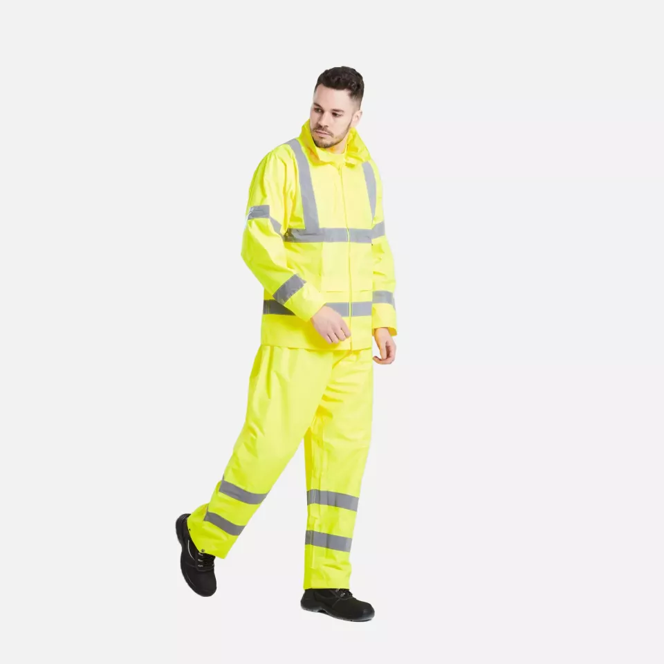 Portwest H440YER, Hi-Vis Rain Jacket, Yellow, image 7, gallery thumbnail