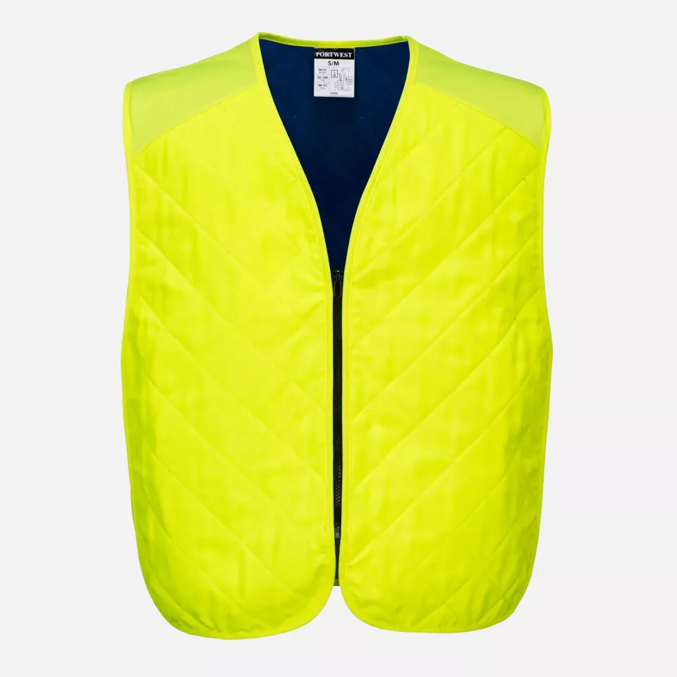 Portwest CV09YER, Cooling Evaporative Vest, Yellow, image 1, gallery thumbnail