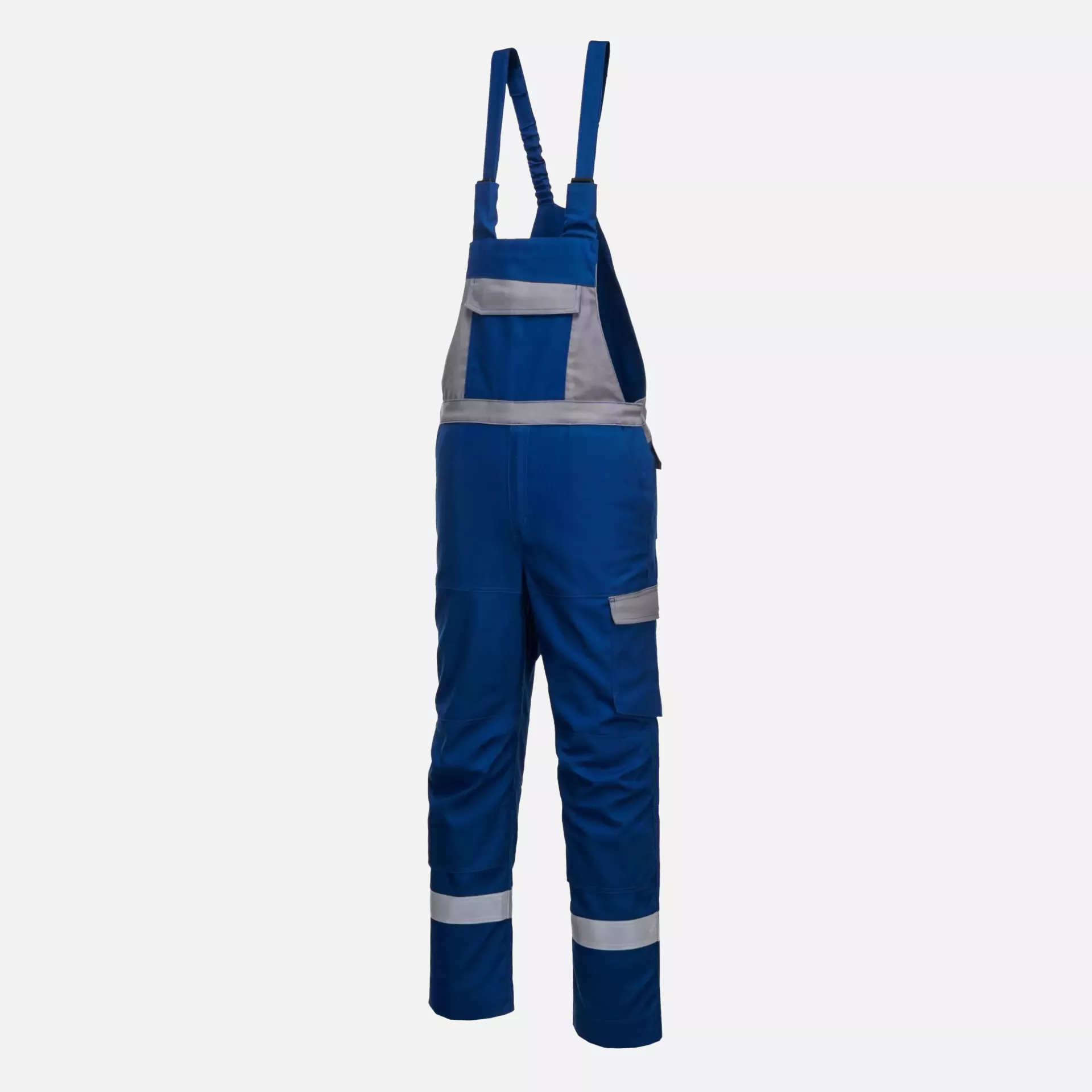 Portwest FR07RBR, Bizflame Industry Two Tone Bib and Brace, Royal Blue, image 2