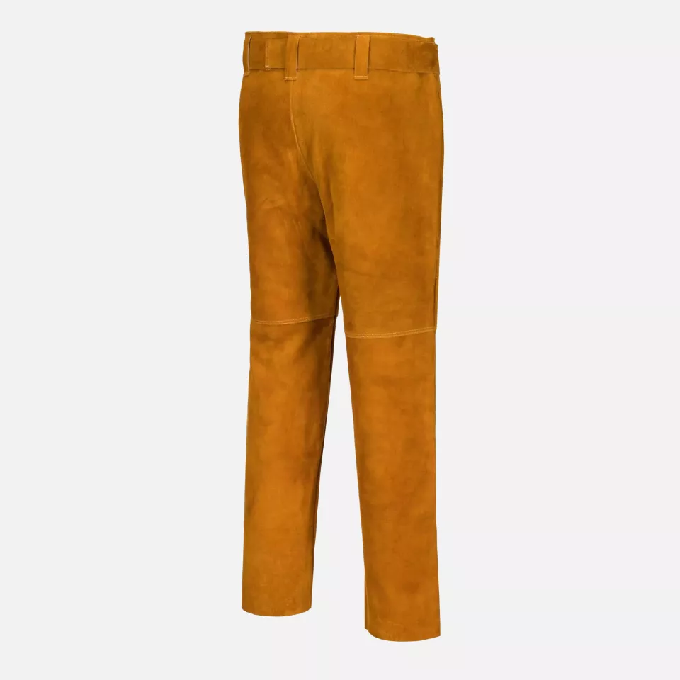 Portwest SW31TAR, FR Leather Welding Trousers, Tan, image 3, gallery thumbnail