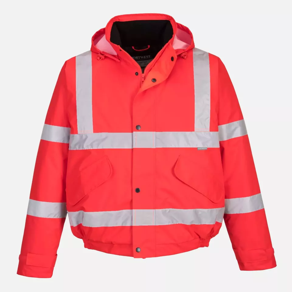Portwest S463RER, Warnschutz-Winter-Bomberjacke, Rot, image 1, gallery thumbnail