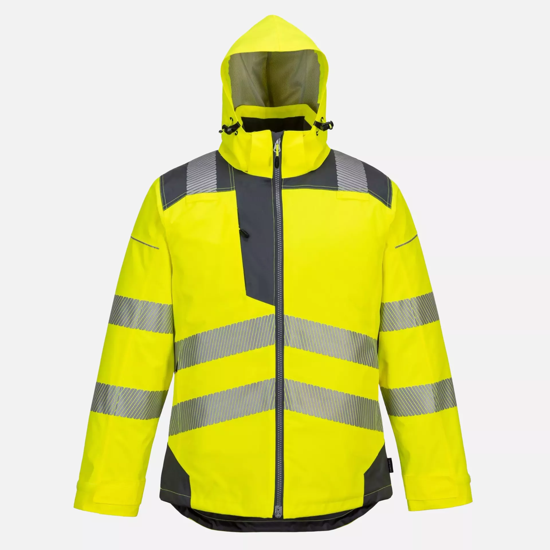 Portwest T400YGY, PW3 Hi-Vis Winterjacke, Gelb/Grau, image 3