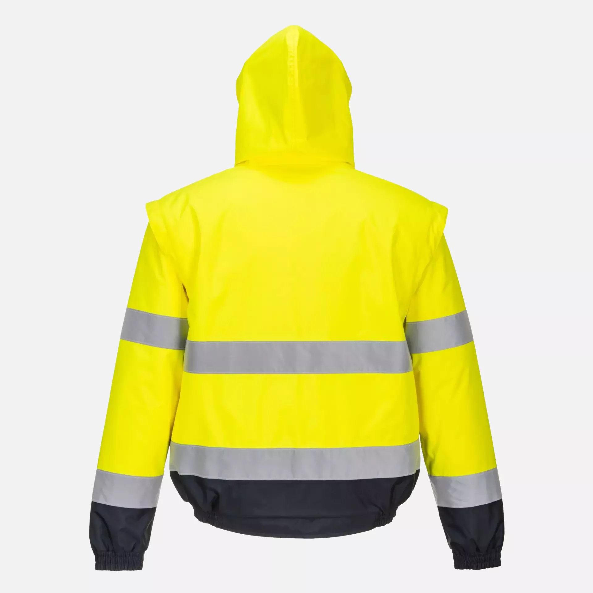 Portwest C468YER, Hi-Vis 2-in-1 Contrast Bomber Jacket, Yellow, image 2