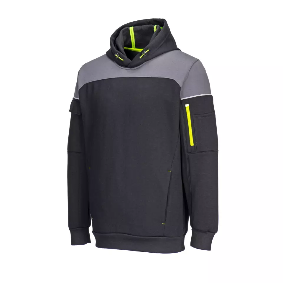 Portwest PW337BKR, PW3 Pullover Hoodie, Black, image 3, gallery thumbnail