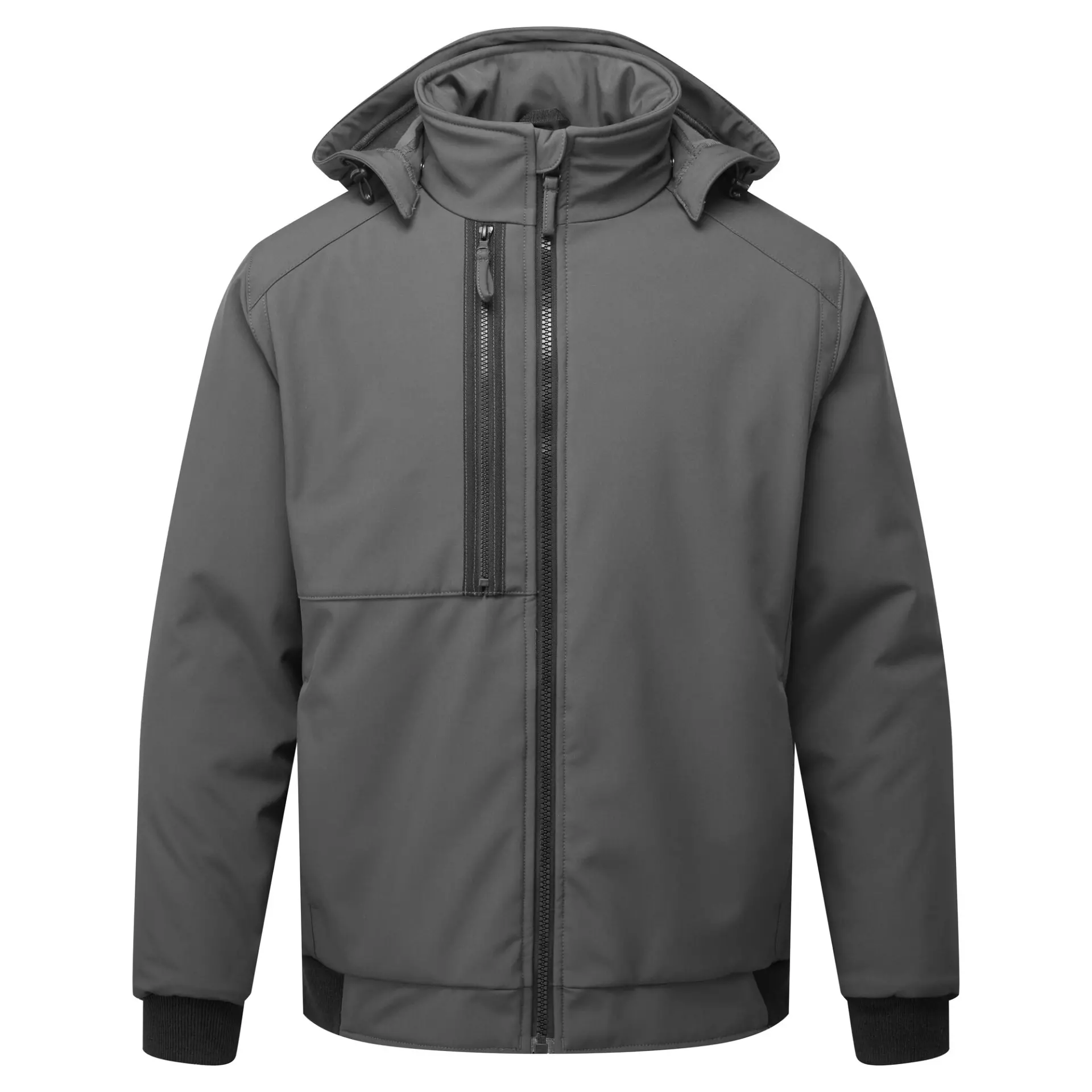 Portwest CD874MGR, WX2 Eco Hooded Insulated Softshell (2L), Metal Grey, image 1