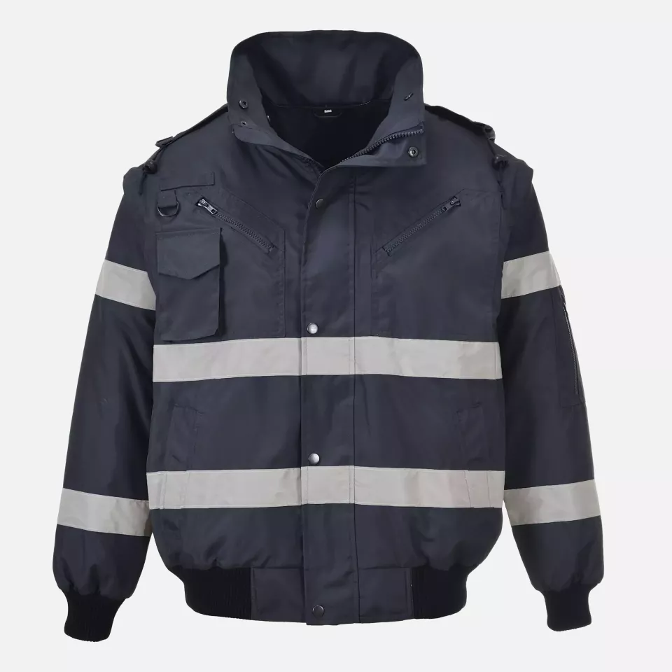 Portwest S435NAR, Iona 4-in-1 Bomber Jacket, Navy, image 1, gallery thumbnail