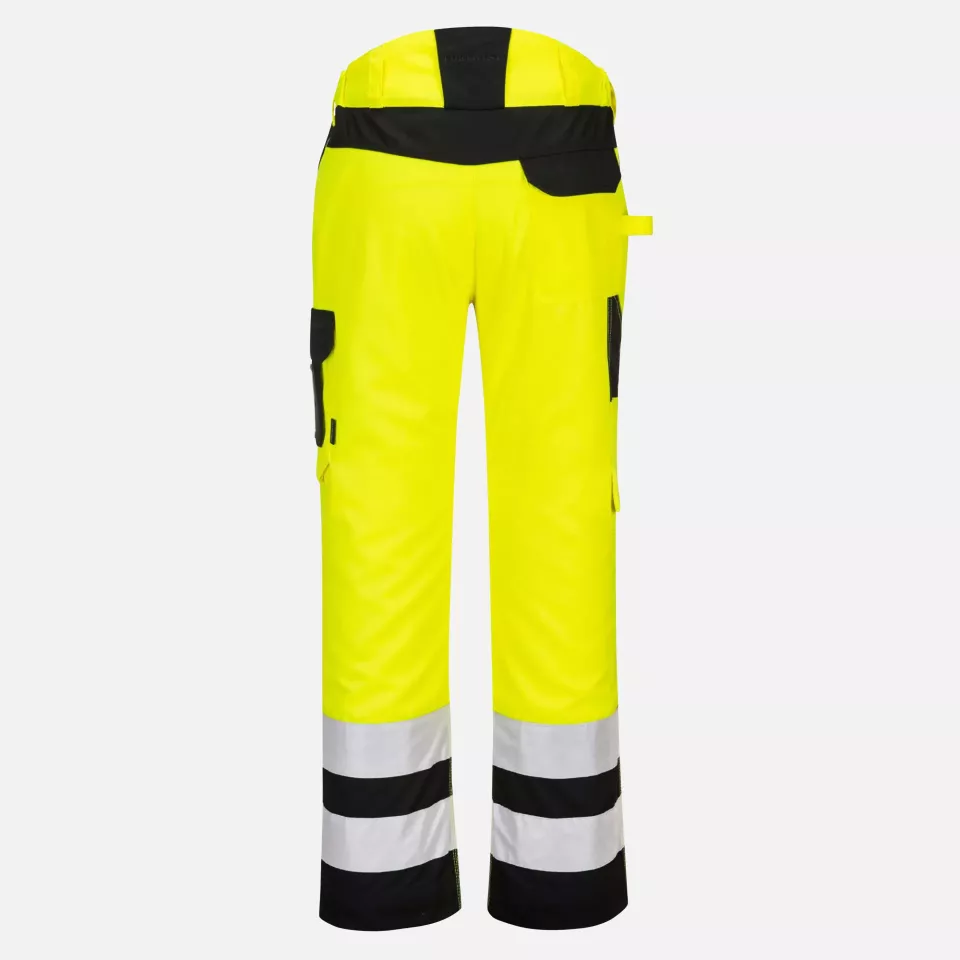 Portwest PW241YBR, PW2 Hi-Vis Service Trousers, Yellow/Black, image 4, gallery thumbnail