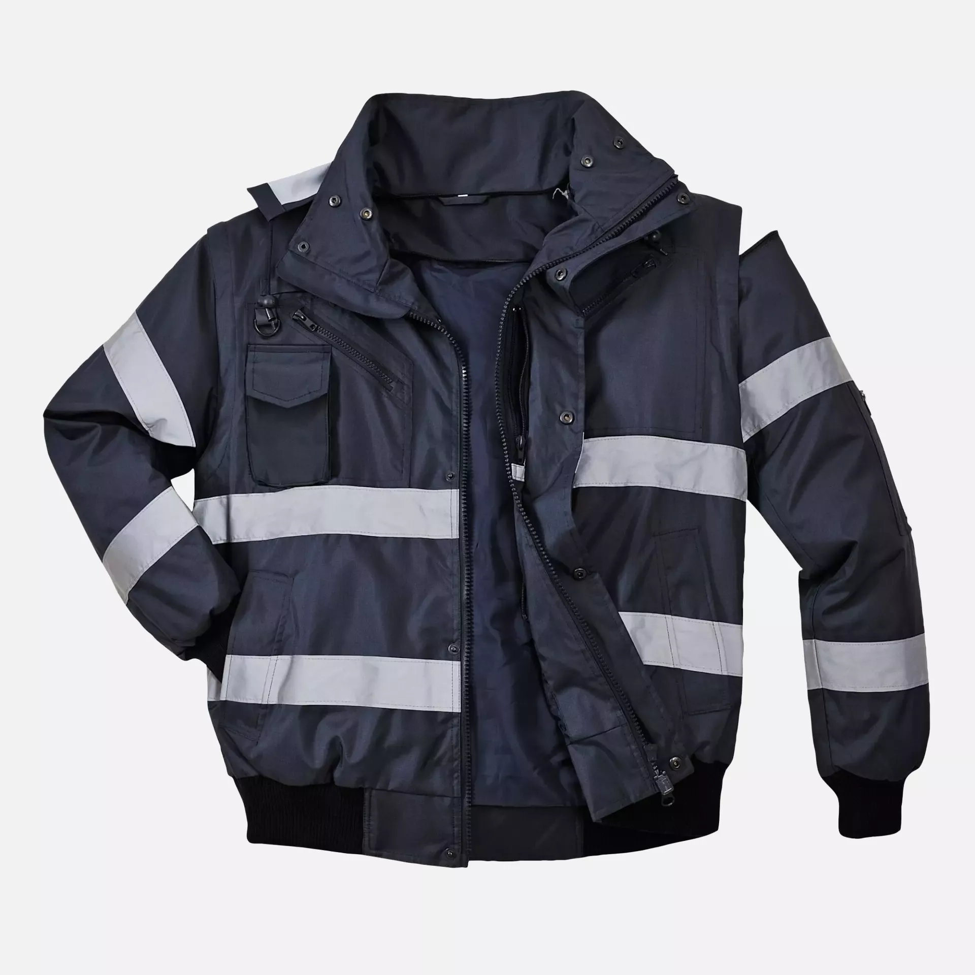 Portwest S435NAR, Iona 4-in-1 Bomber Jacket, Navy, image 5