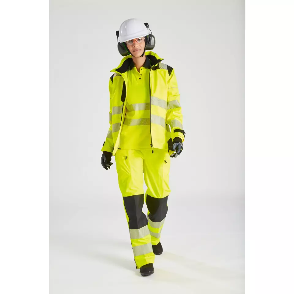 Portwest PW389YBR, PW3 Hi-Vis Women's Rain Jacket, Yellow/Black, image 10, gallery thumbnail