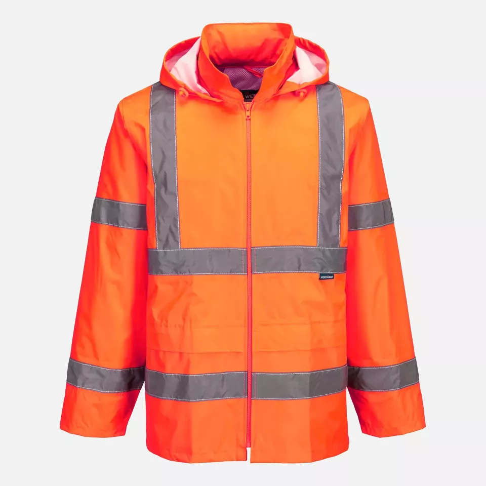Portwest H440ORR, Hi-Vis Rain Jacket, Orange, image 1, gallery thumbnail