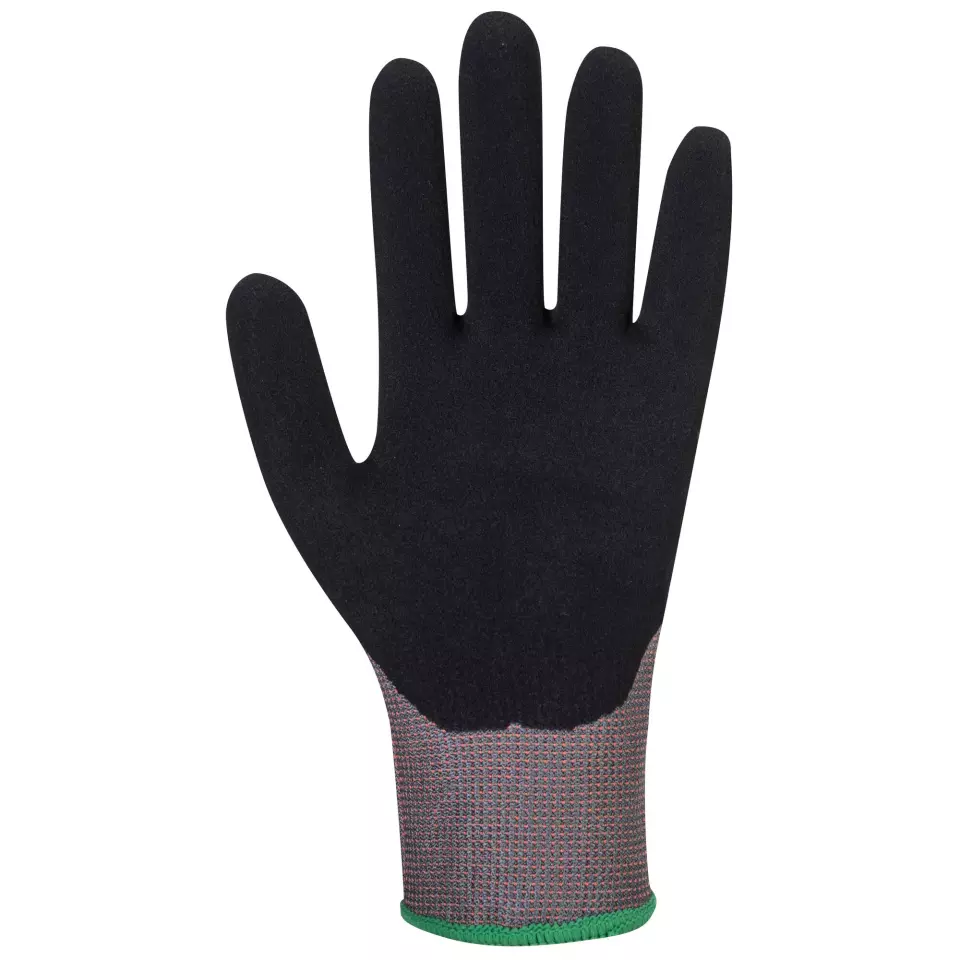 Portwest CT67G8R, CT Cut F13 Nitrile Glove, Grey/Black, image 2, gallery thumbnail