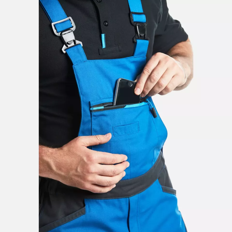 Portwest T704PBR, WX3 Bib and Brace, Persian Blue, image 7, gallery thumbnail
