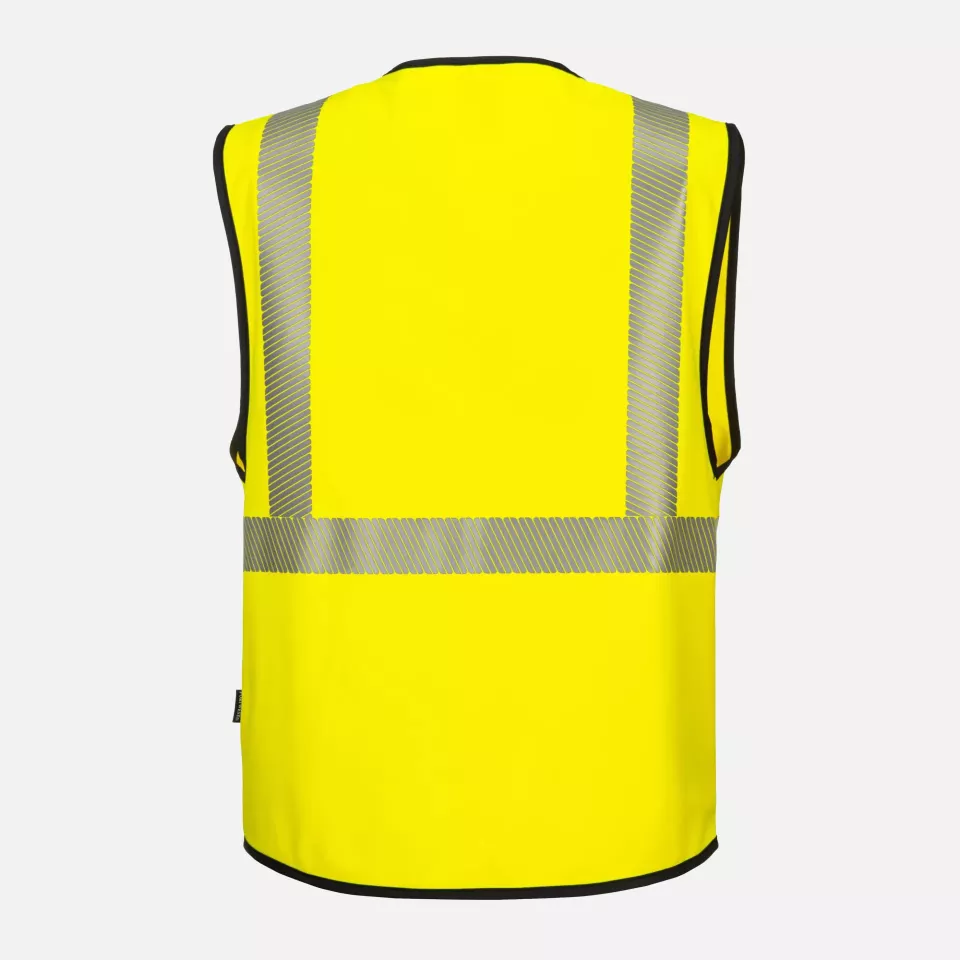 Portwest PW309YBR, PW3 Hi-Vis Executive Weste, Gelb/Schwarz, image 2, gallery thumbnail