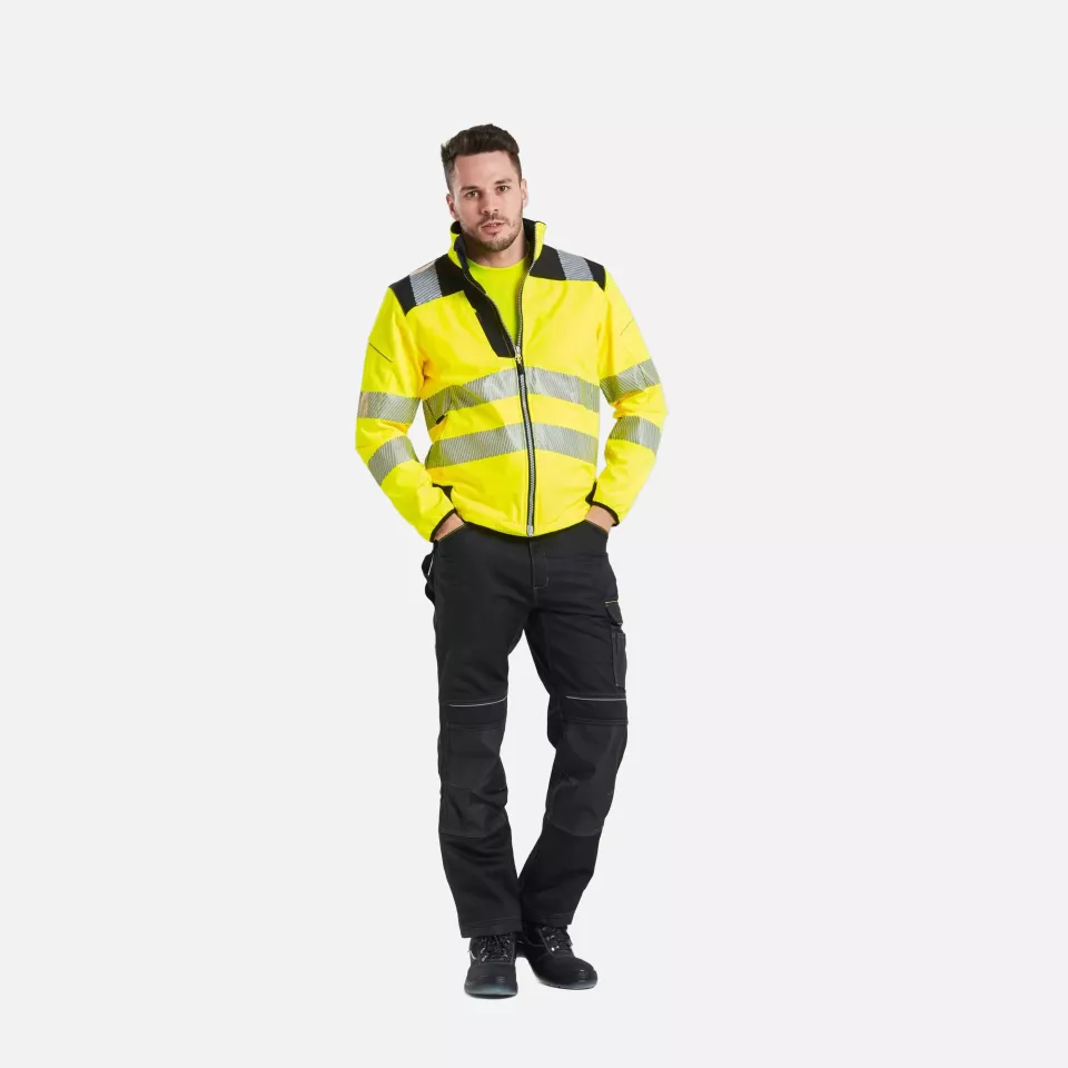 Portwest T402YBR, PW3 Hi-Vis Softshelljacke (3L), Gelb/Schwarz, image 7, gallery thumbnail
