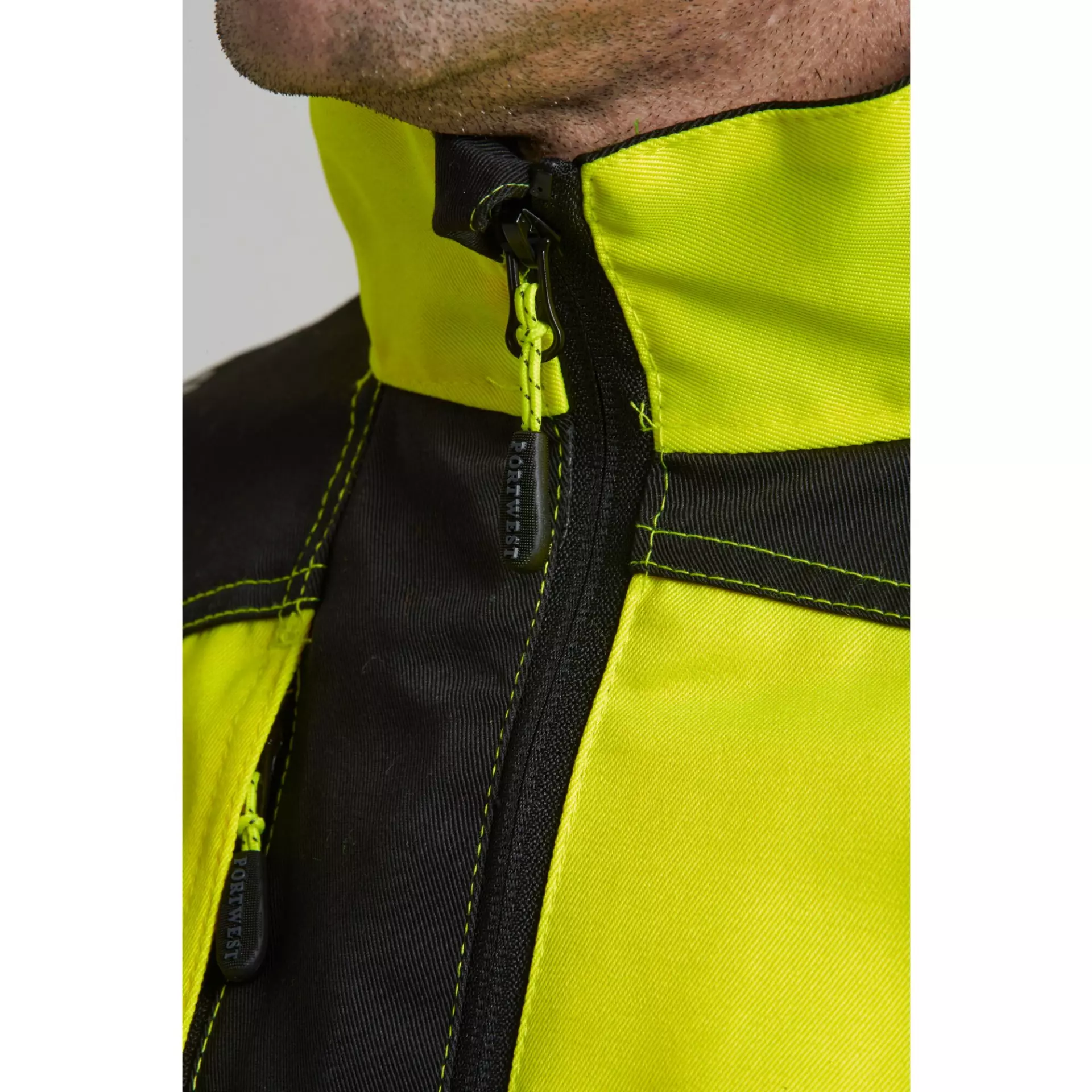 Portwest T500YBR, PW3 Hi-Vis Work Jacket, Yellow/Black, image 5