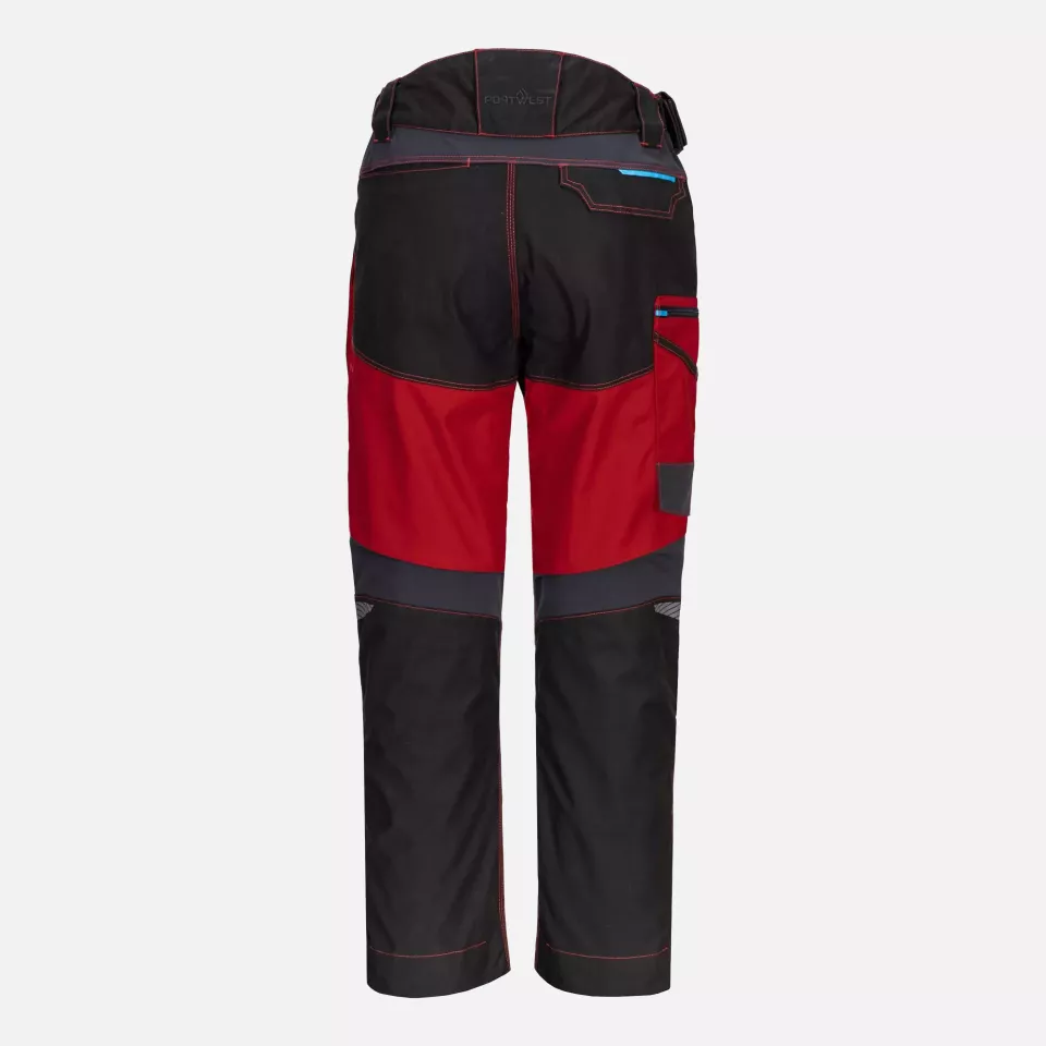 Portwest T701DRR, WX3 Work Trousers, Deep Red, image 2, gallery thumbnail