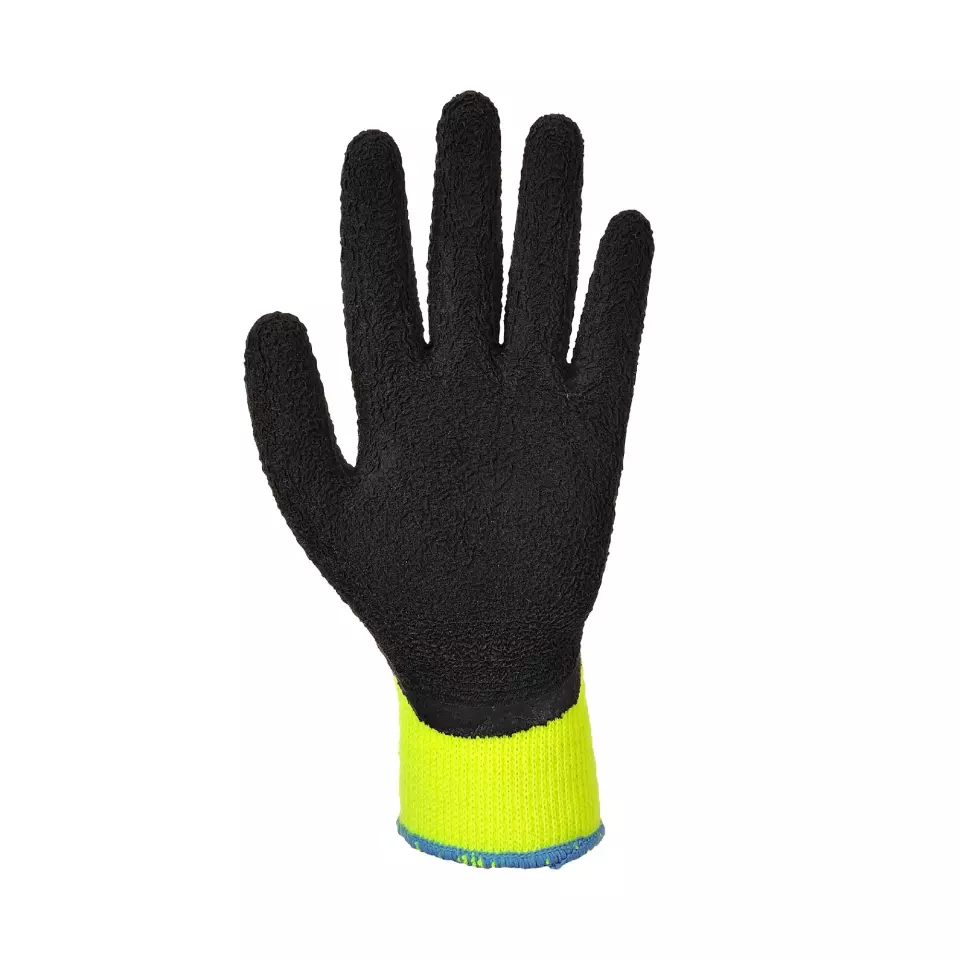 Portwest A143Y8R, Thermal Soft Grip Glove, Yellow/Black, image 3, gallery thumbnail