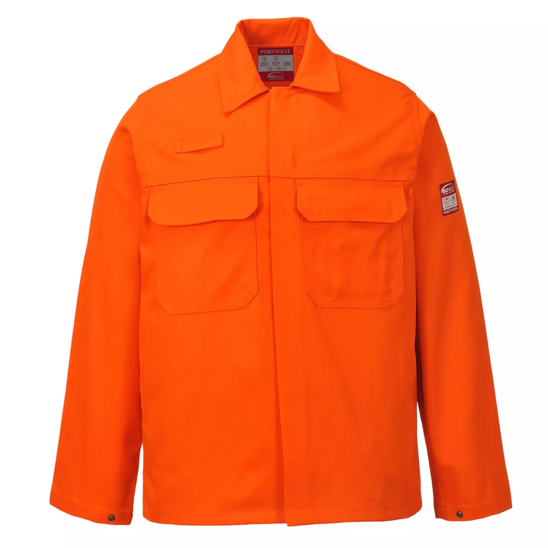 Portwest BIZ2ORR, Bizweld FR Jacket, Orange, image 1