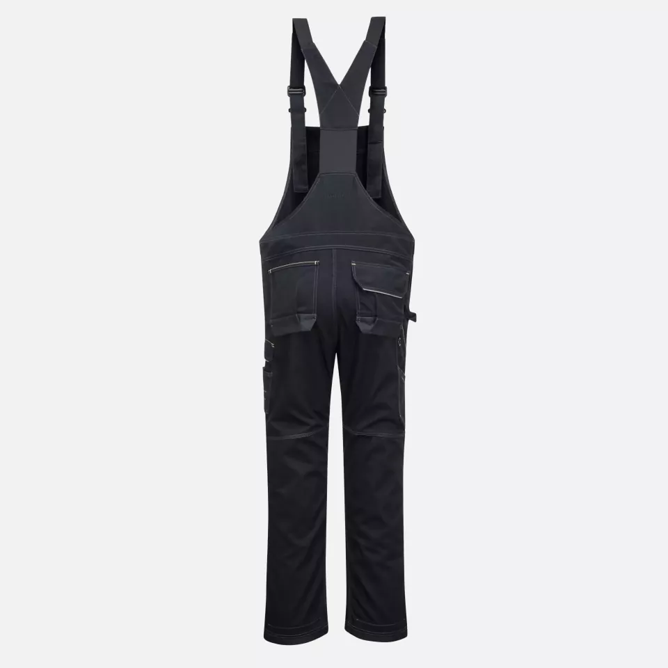 Portwest PW346BKR, PW3 Work Bib and Brace, Black, image 1, gallery thumbnail