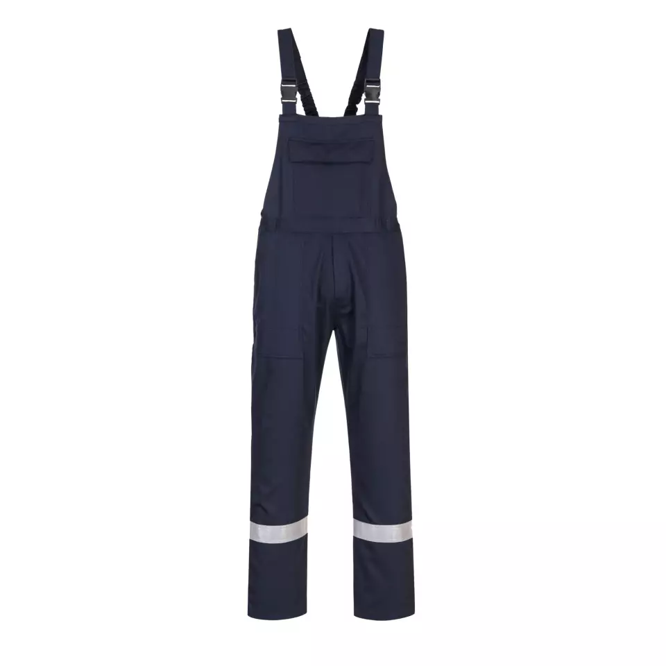 Portwest BZ17NAR, Bizweld Iona FR Bib and Brace, Navy, image 1, gallery thumbnail