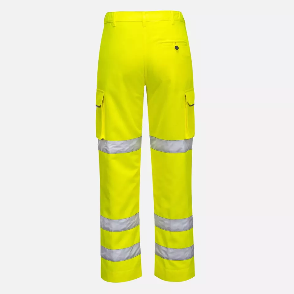Portwest LW71YER, Warnschutz-Damen-Arbeitshose mit 3 Streifen, Gelb, image 2, gallery thumbnail