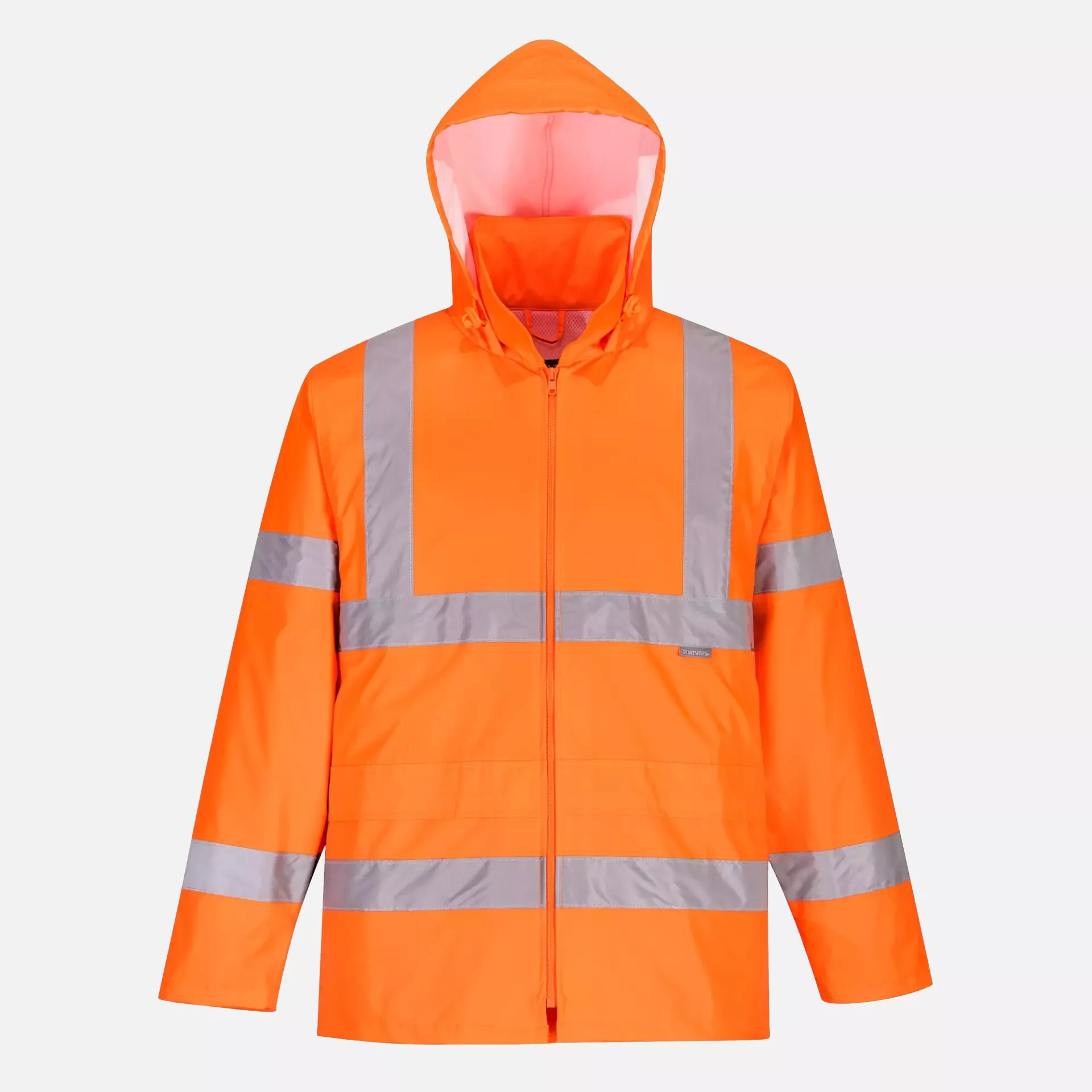 Portwest H448ORR, Hi-Vis Packaway Rain Suit, Orange, image 4