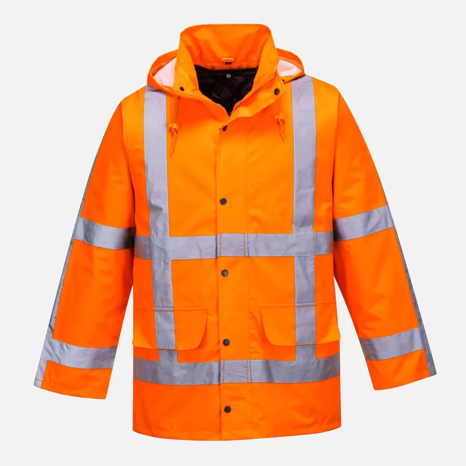 Portwest R460ORR, RWS Hi-Vis Winter Traffic Jacket, Orange, image 1, gallery thumbnail