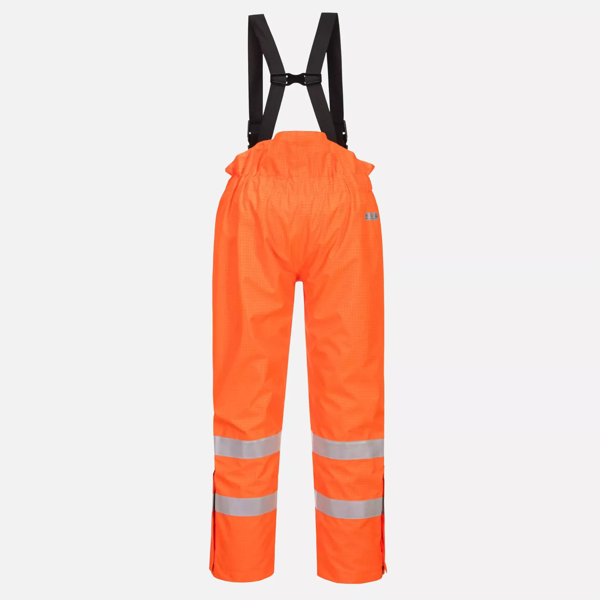 Portwest S781ORR, Bizflame Rain Lined Hi-Vis Antistatic FR Trousers, Orange, image 2