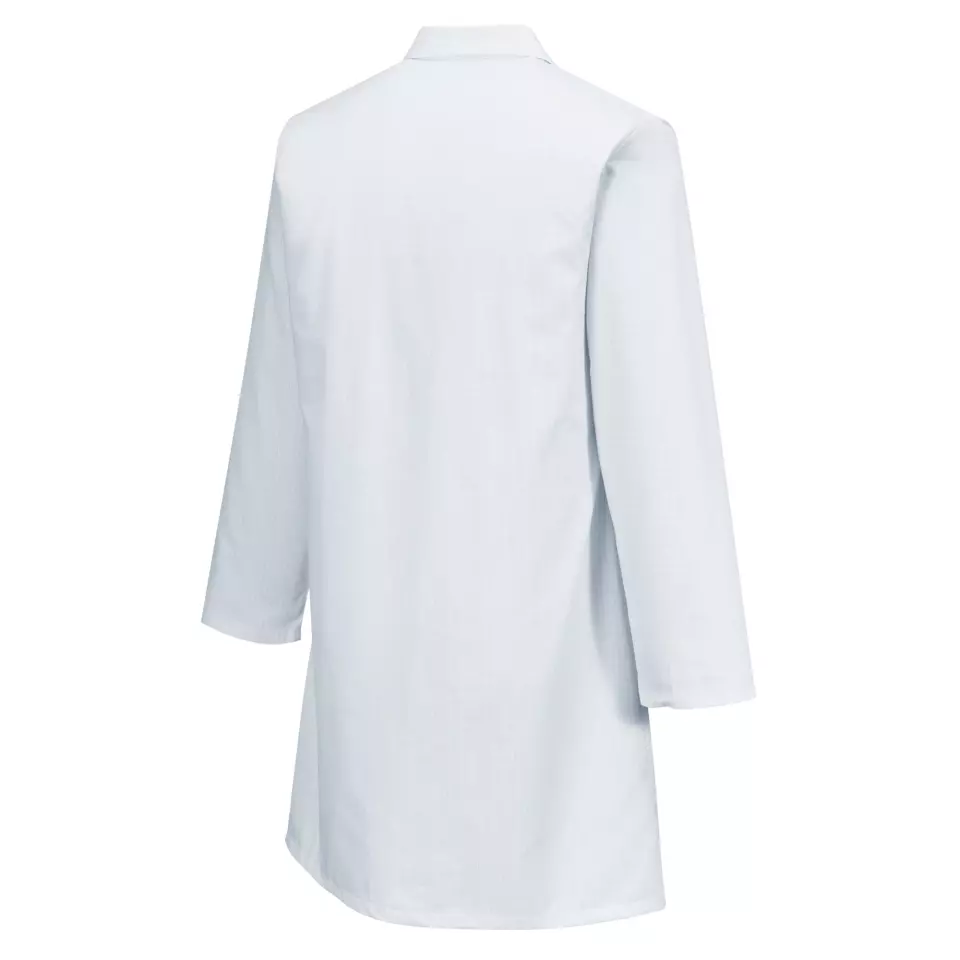 Portwest AS10WHR, Anti-Static ESD Coat, White, image 3, gallery thumbnail