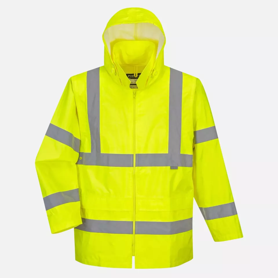 Portwest H440YER, Hi-Vis Rain Jacket, Yellow, image 2, gallery thumbnail