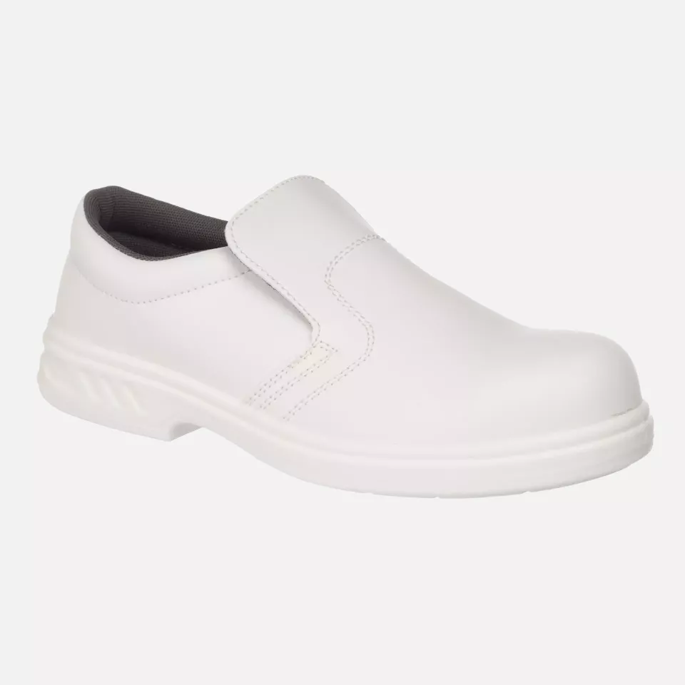 Portwest FW81WHR, Steelite Slip On Safety Shoe S2 FO SR, White, image 1, gallery thumbnail