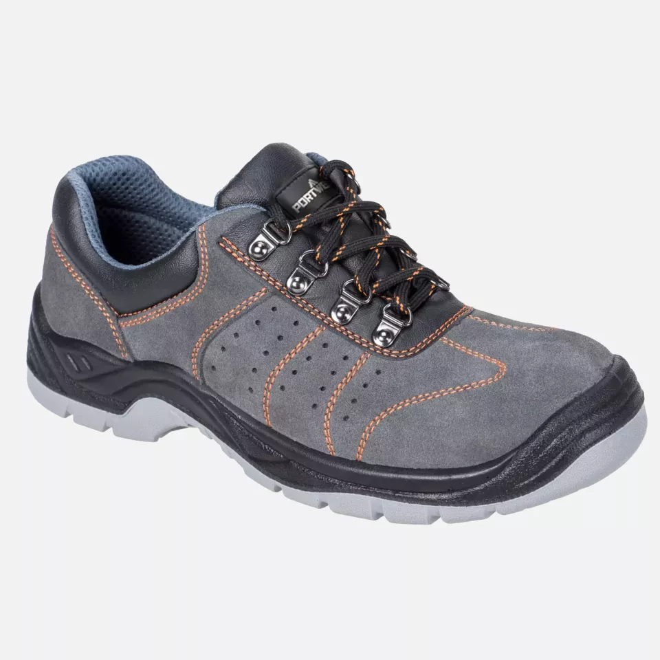 Portwest FW02GRR, Steelite Perforated Shoe S1P, Grey, image 1, gallery thumbnail