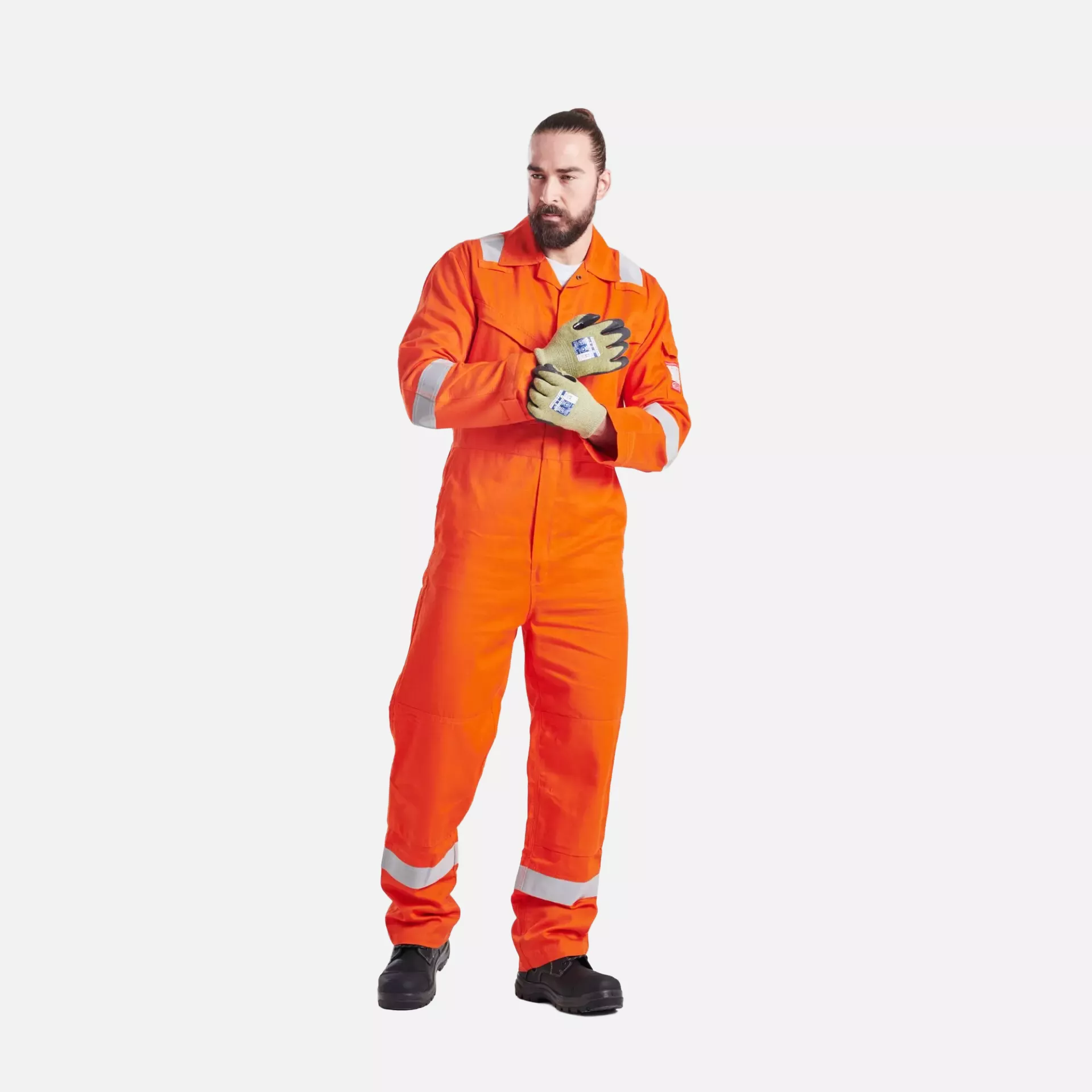Portwest FR21ORR, Bizflame Work flammhemmender superleichter antistatischer Overall, Orange, image 4