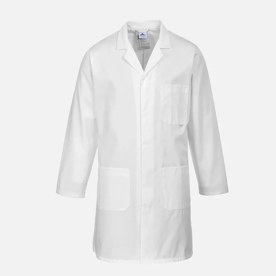 Portwest 2852WHR, Standard Coat, White, image 1, gallery thumbnail