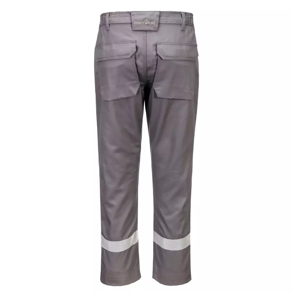 Portwest FR417GRR, Bizflame Work chemikalienbeständige flammhemmende Hose, Grau, image 2, gallery thumbnail