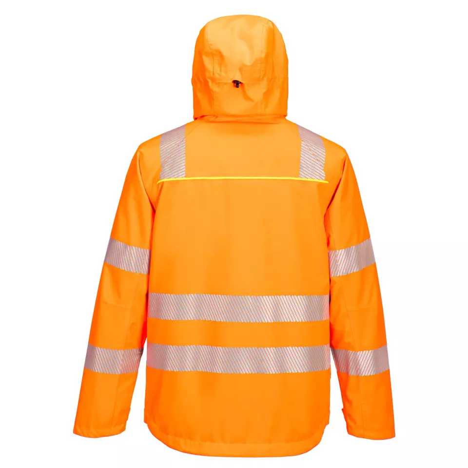 Portwest DX466OBR, DX4 Hi-Vis 4-in-1 Jacket, Orange/Black, image 2, gallery thumbnail