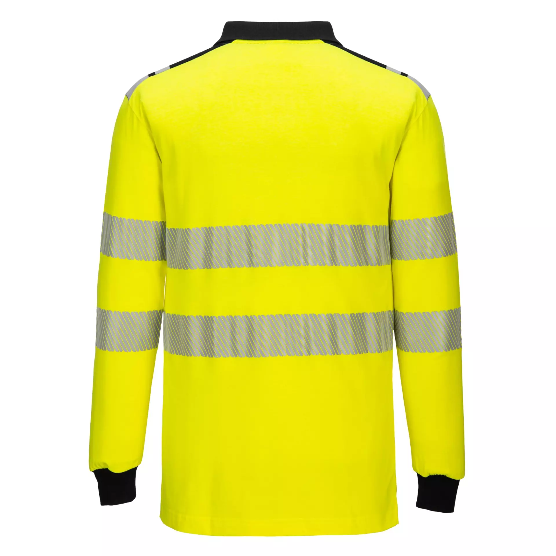 Portwest FR702YBR, PW3 FR Modaflame Hi-Vis Polo Shirt, Yellow/Black, image 2