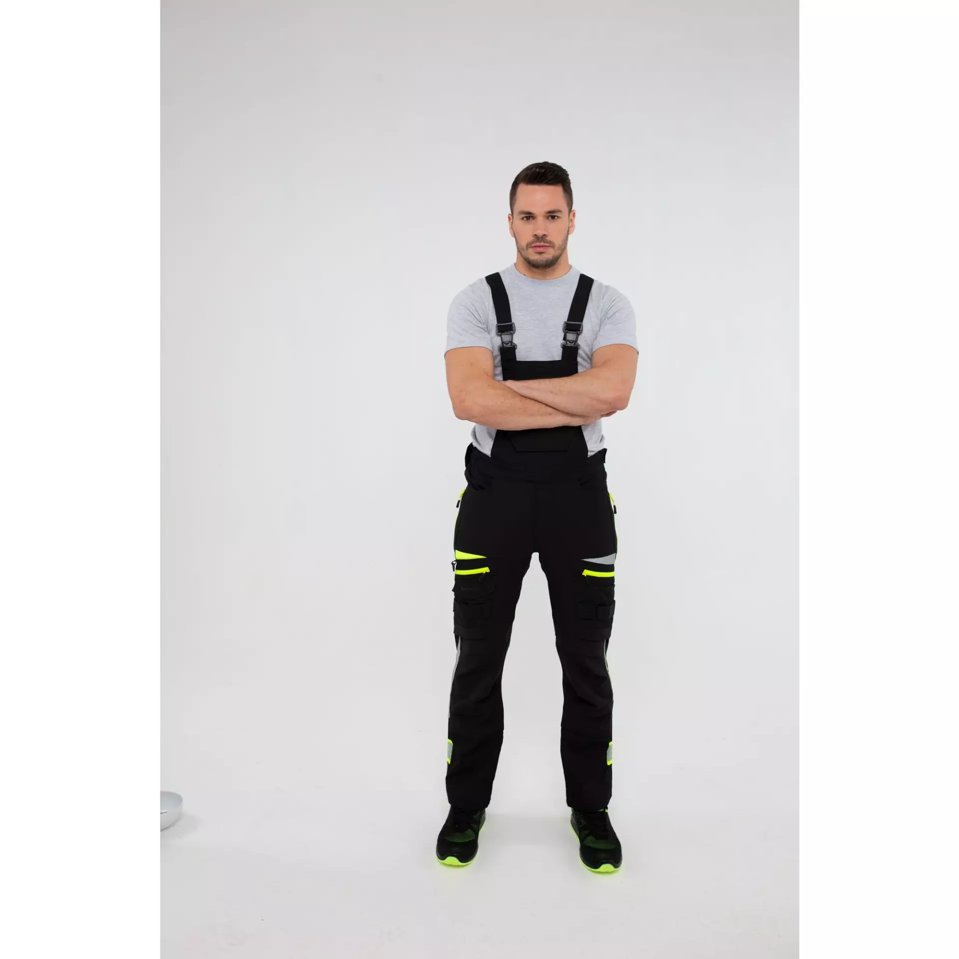 Portwest DX441BKR, DX4 Work Bib and Brace, Black, image 3