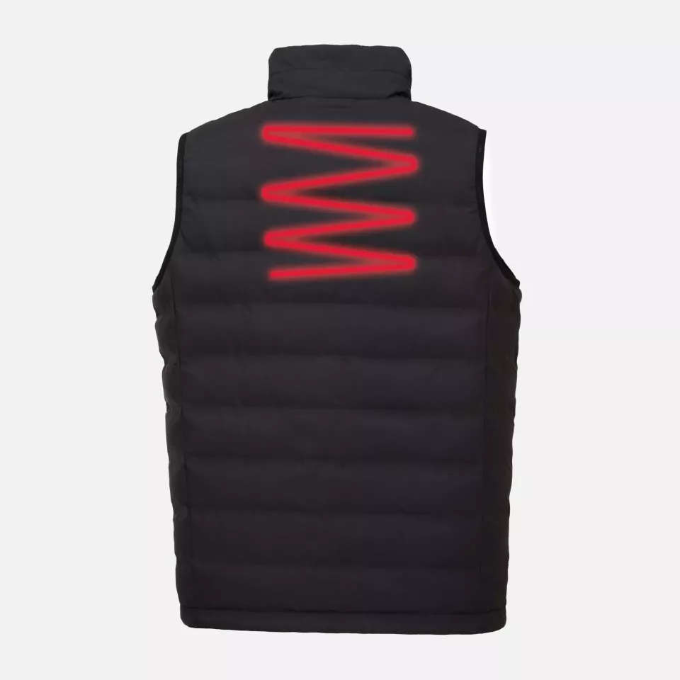Portwest S549BKR, Ultrasonic Heated Tunnel Bodywarmer, Black, image 4, gallery thumbnail
