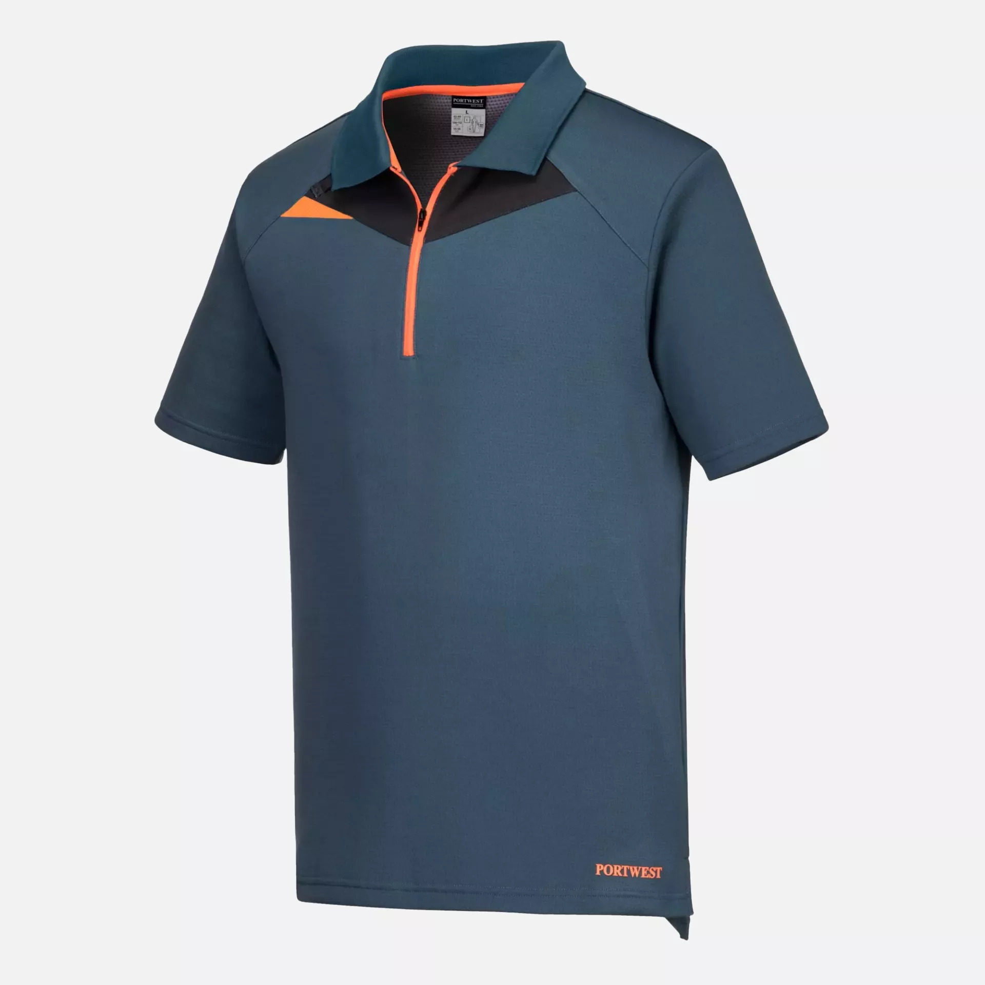 Portwest DX410MBR, DX4 Polo Shirt S/S, Metro Blue, image 3