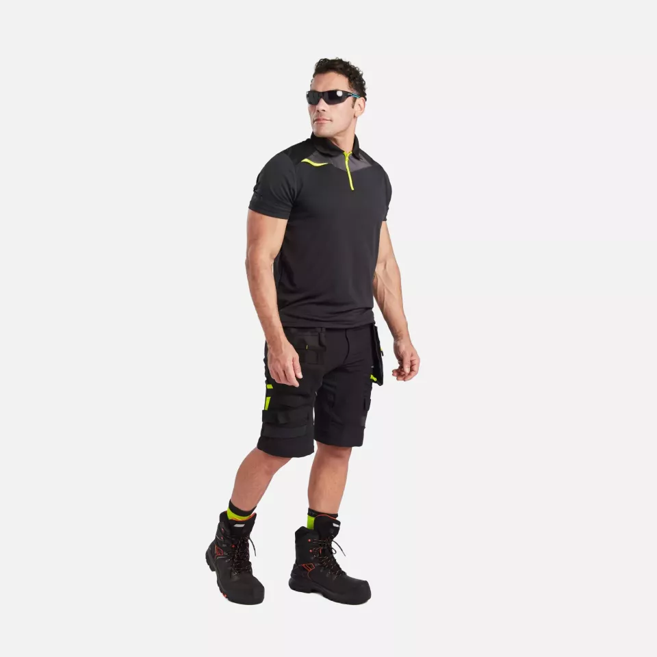 Portwest DX410BKR, DX4 Kurzarm-Poloshirt, Schwarz, image 4, gallery thumbnail